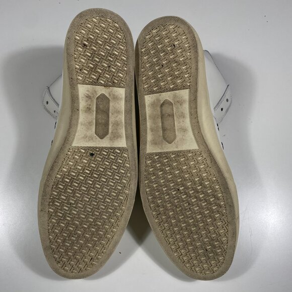 TOM FORD Cambridge White Leather High Top Sneakers men's size US 12 - Picture 8 of 9